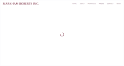 Desktop Screenshot of markhamroberts.com